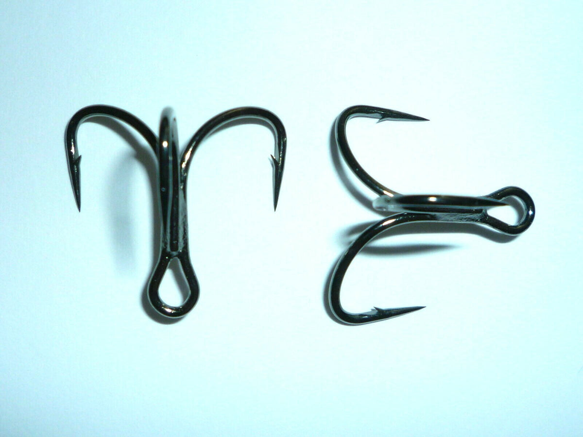 Mustad KVD-Elite TG76NP-BN Short-Shank Triple-Grip Treble Hooks - 100 Pack