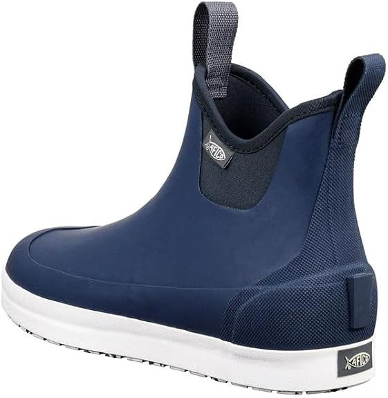 Waterproof Ankle Deck Fishing Boots - Navy Blue, Size 11