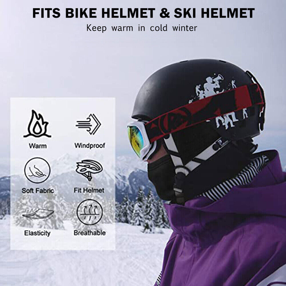 Full Face Ski Mask Balaclava Winter Thermal Fleece Hood Neck Warmer for Cycling & Snow Sports