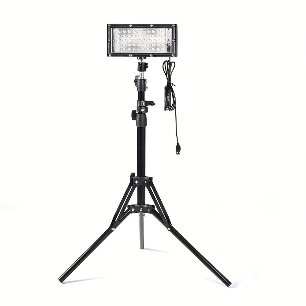 30000 Lumen Portable LED Work Light with Tripod Stand for Camping and Outdoor Use