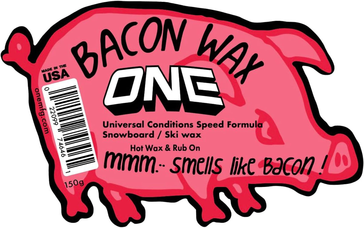 Ski & Snowboard Wax - Bacon Scented Universal Snow Wax 150g