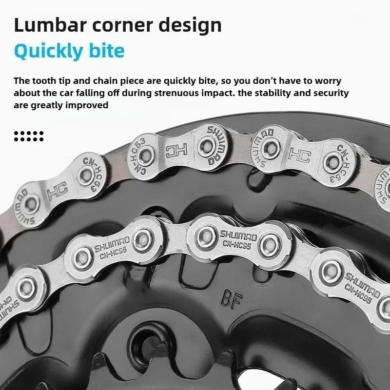 9-Speed Bicycle Chain for MTB Road & Hybrid Bikes 116 Links - Steel Durable