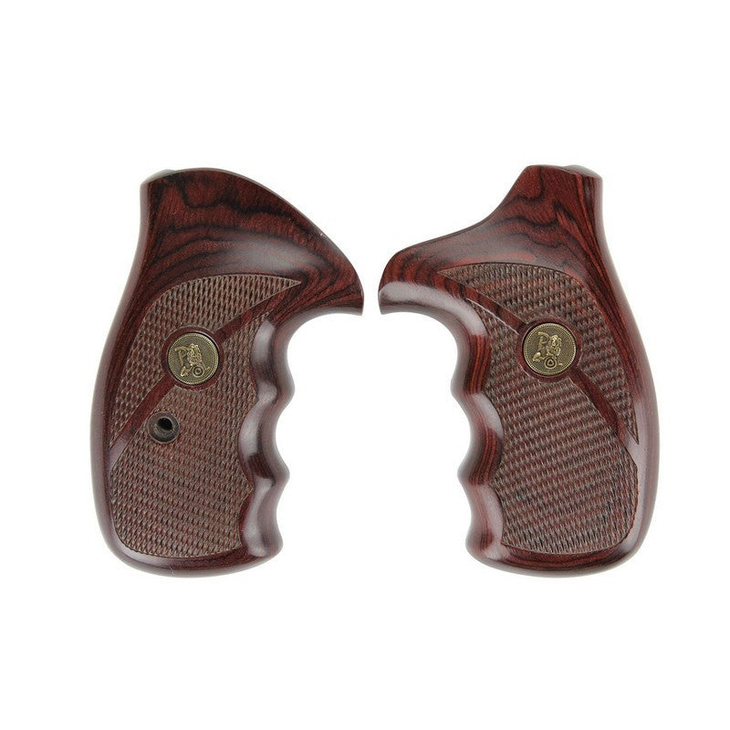Revolver Grip Handles for Smith & Wesson J & K L Frame - Rosewood Laminate