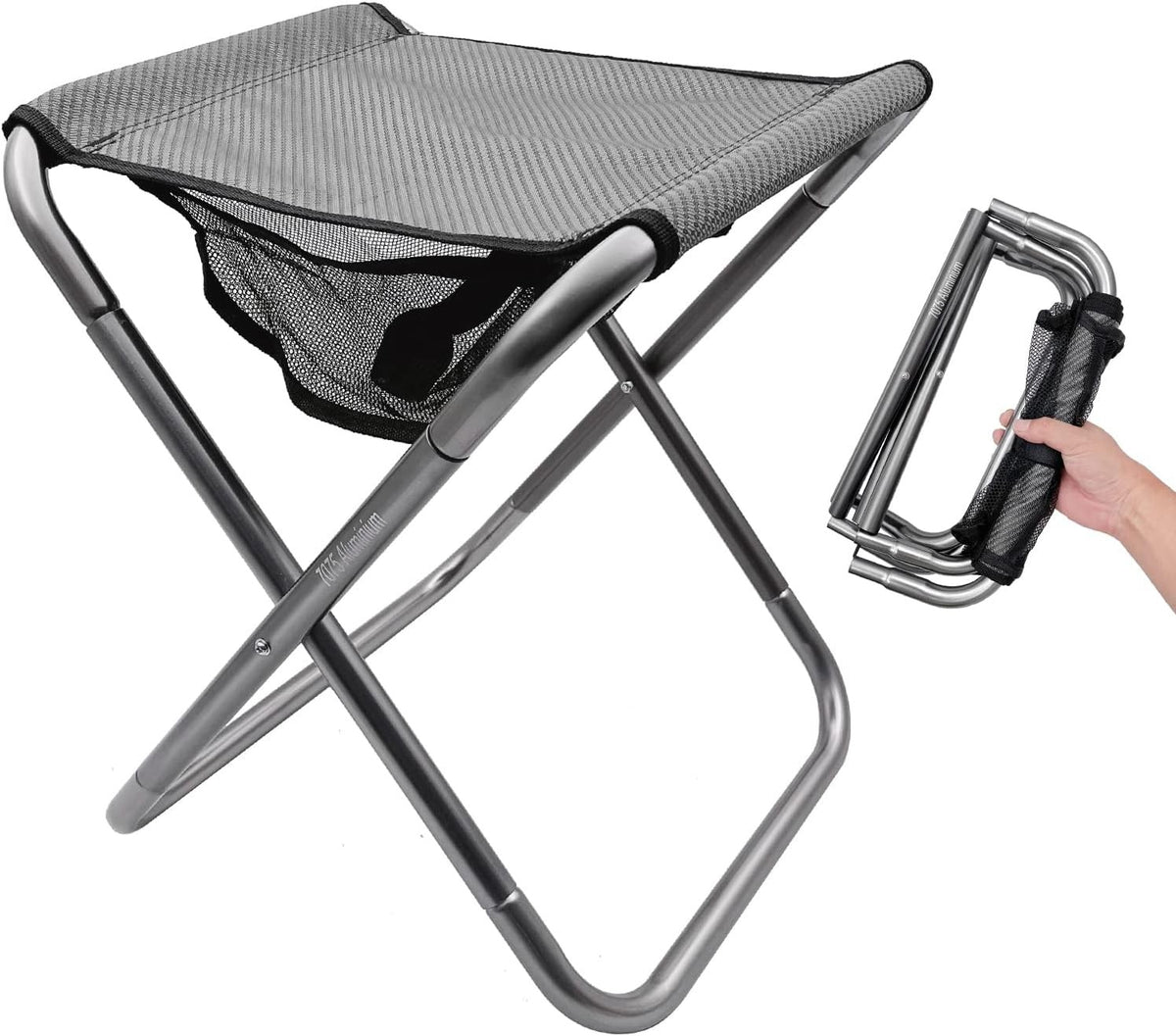 Portable Mini Folding Stool Camping Chair with 150 lbs Capacity