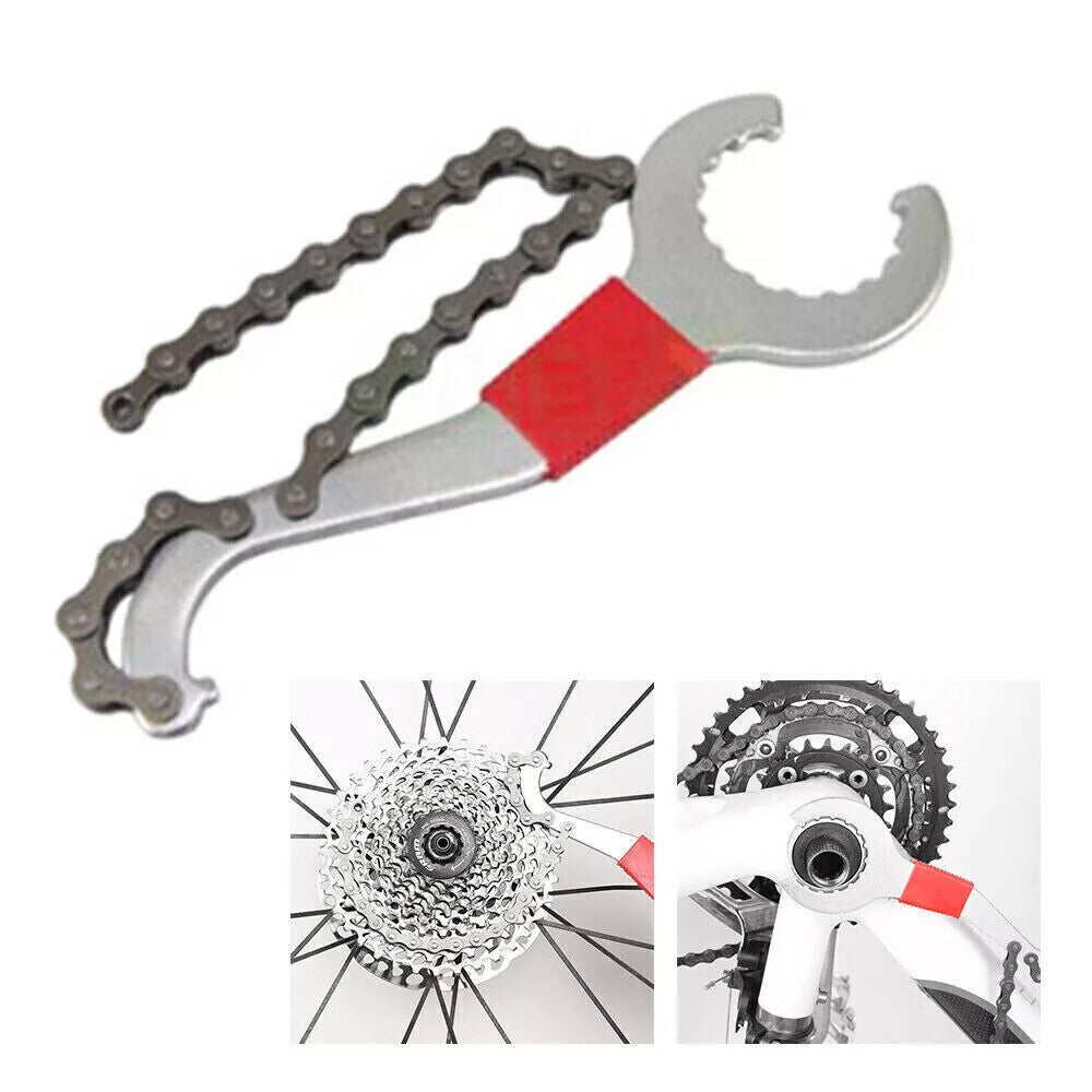Bike Repair Tool Kit 9 Pieces with Chain Cutter, Crank & Freewheel Remover