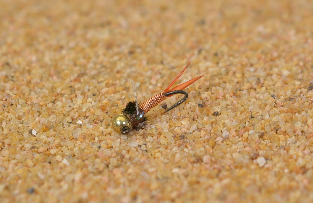 Copper John Jig Head Fly Set with Tungsten Beads for Euro Nymph Fishing