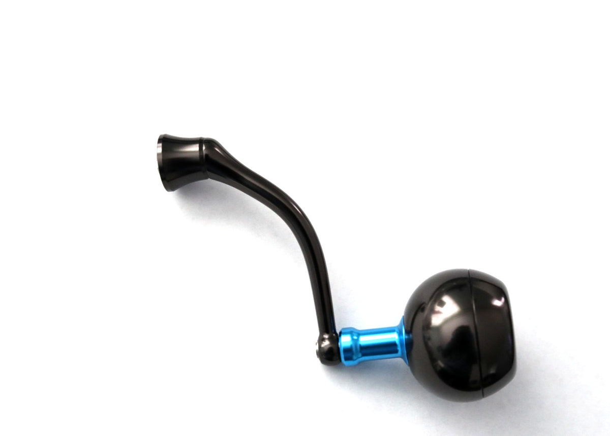 Daiwa Saltist Spinning Reel Handle Replacement - Black Anodized, Non-Slip Grip