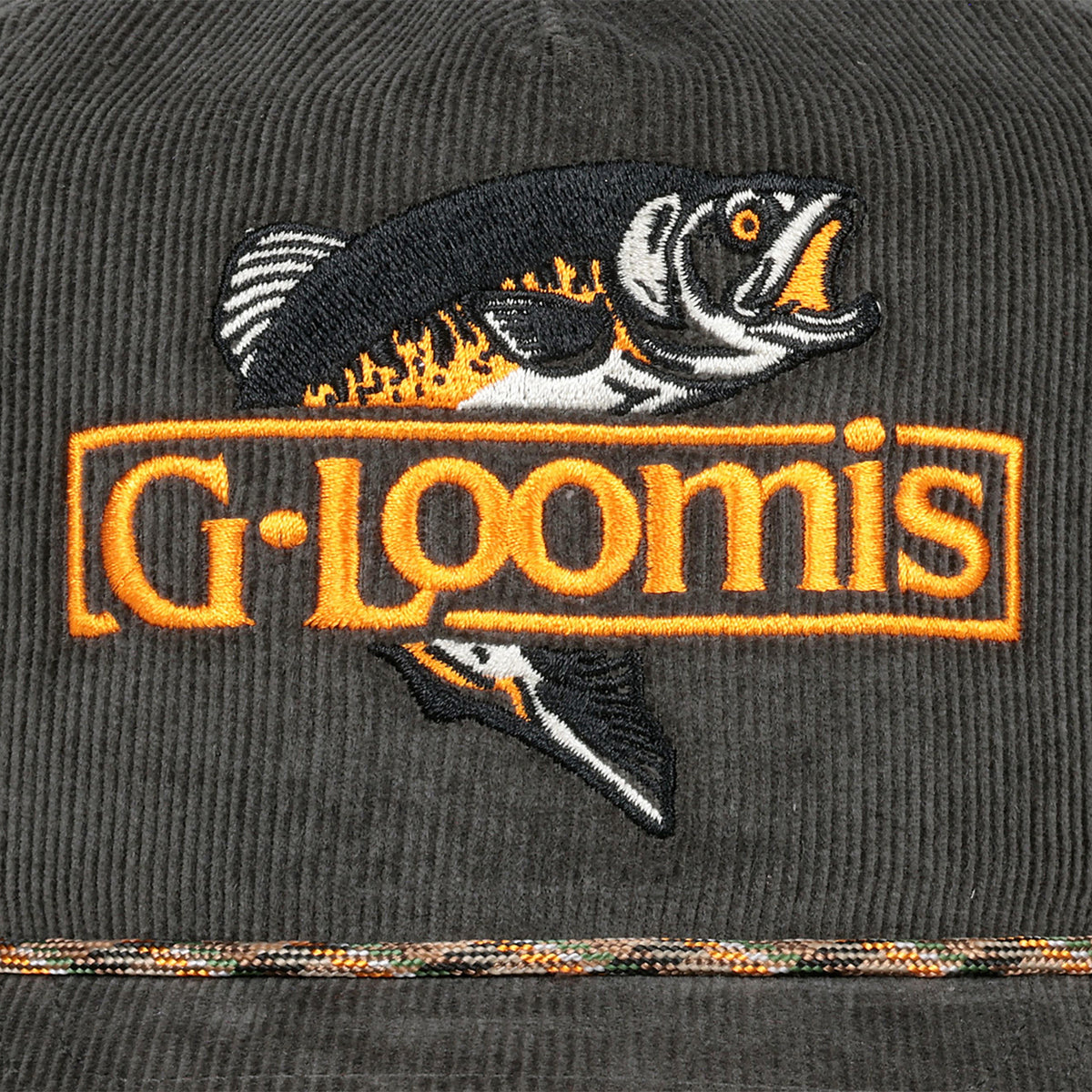 G. Loomis Jumping Trout Corduroy Hat - Olive One Size Fishing Cap