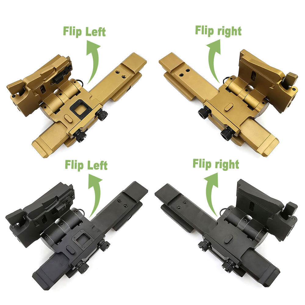 Tactical Flip-to-Side Optics Mount for Red Dot & G33 Magnifier, Universal