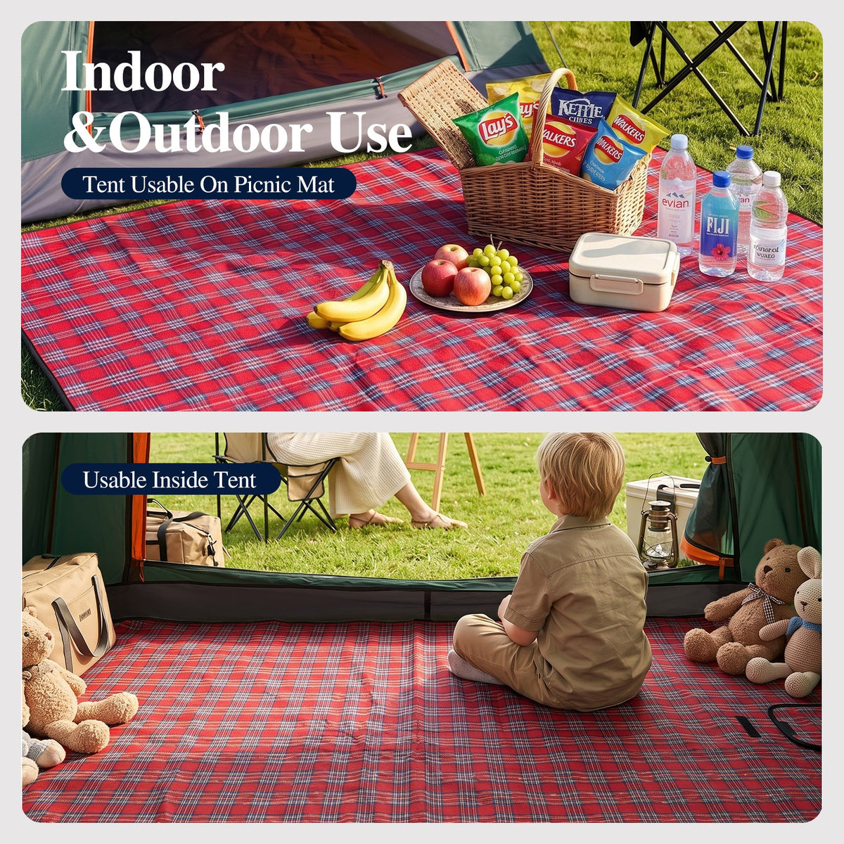 Outdoor Waterproof Beach Mat Portable Camping Blanket for Picnics and Outdoor Activities