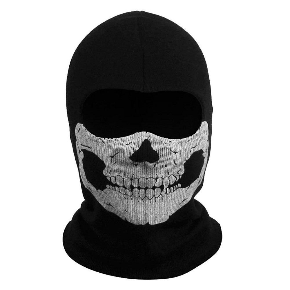 Halloween Skeleton Ghost Skull Face Mask Unisex Balaclava for Outdoor & Cosplay
