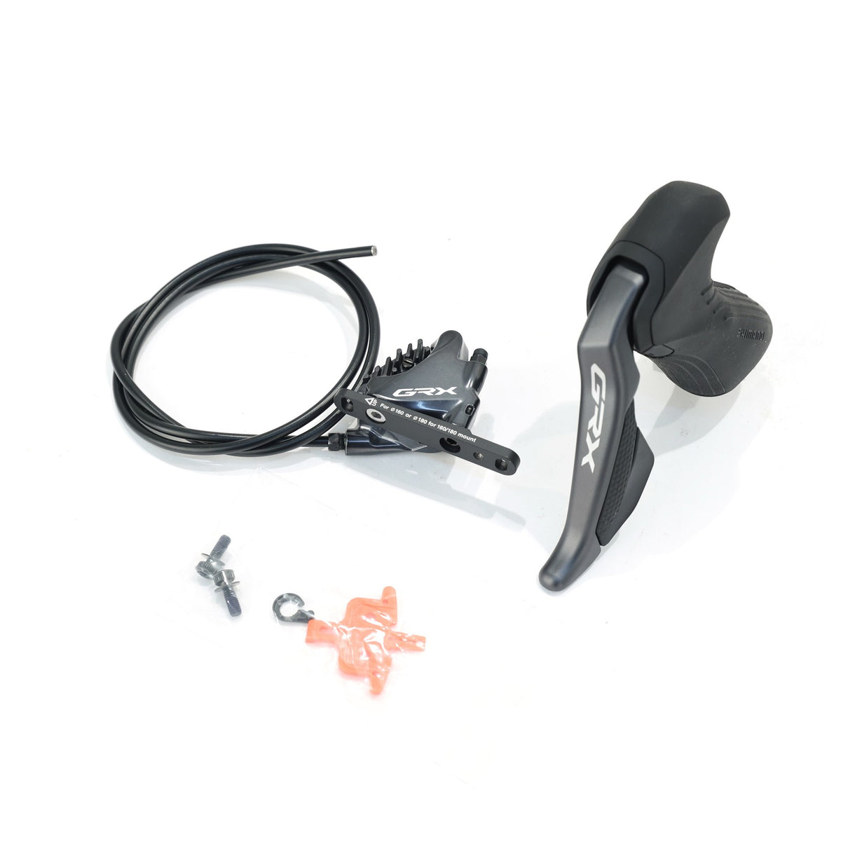 Shimano GRX Di2 Hydraulic Brake Lever Set with Calipers for Gravel Bikes