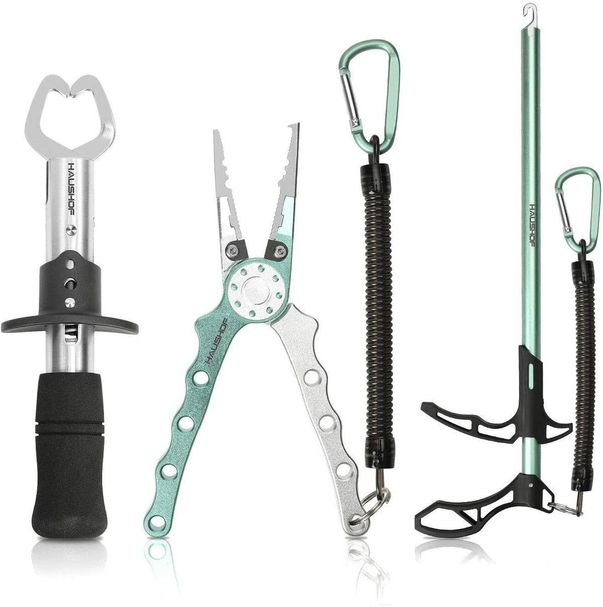 Fishing Pliers Set with Lip Gripper, Hook Remover & Line Cutter - 3PC Kit