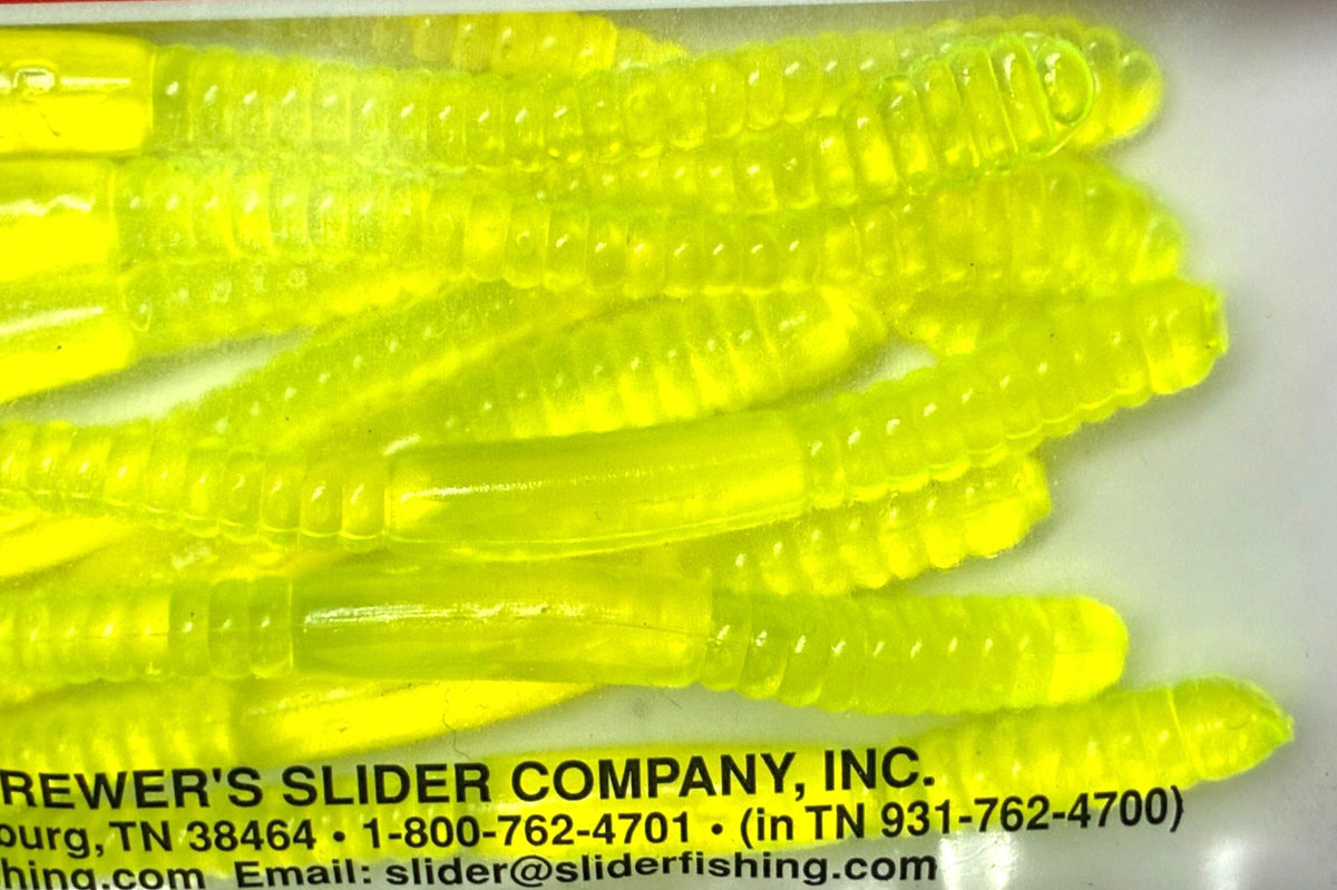 Fishing Bait Set - Charlie Brewer Slider Worms and Grubs, 40 Total