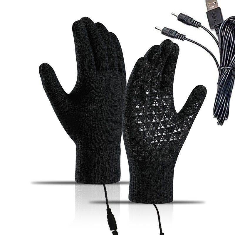 Unisex Heated Ski Gloves with Touchscreen & Windproof Insulation
