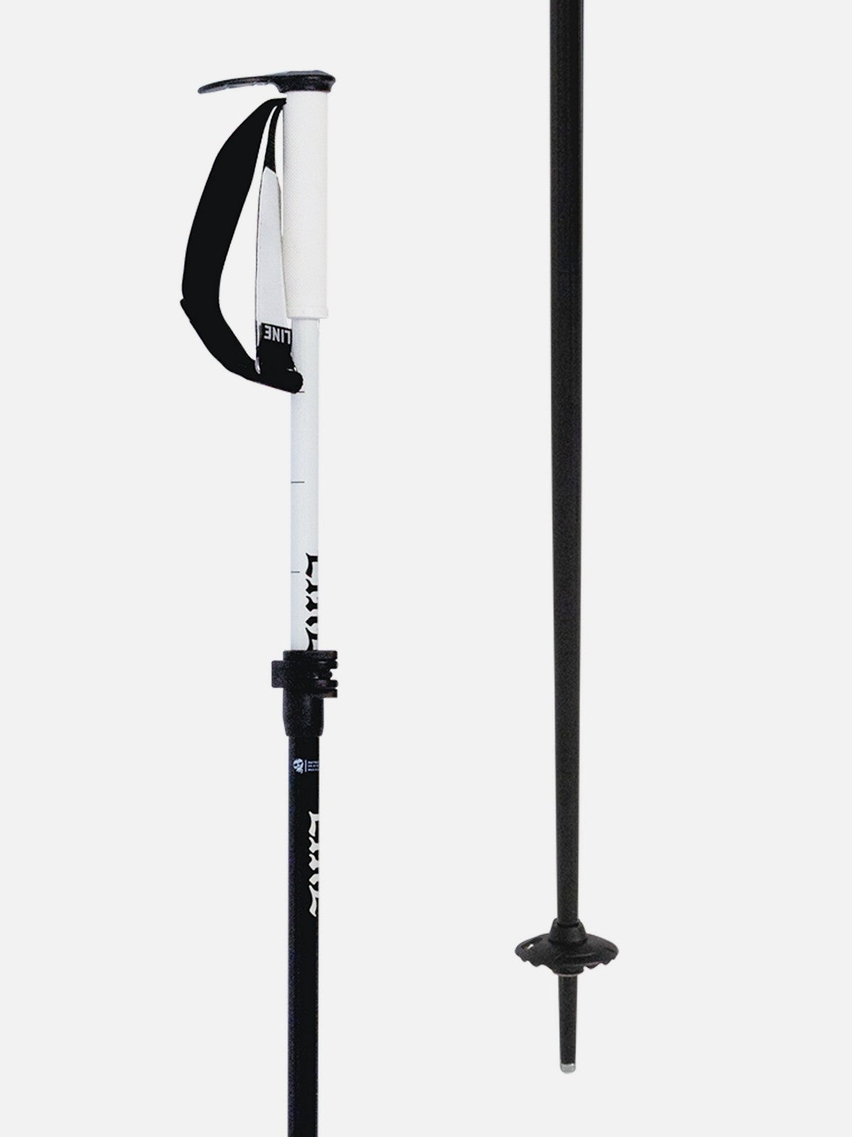 Line Paintbrush Ski Poles - Adjustable Black Skiing & Snowboarding Equipment