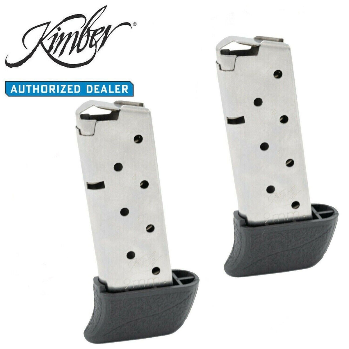 Kimber Micro 9 9mm OEM Stainless Steel 8-Round Magazine (2 Pack)