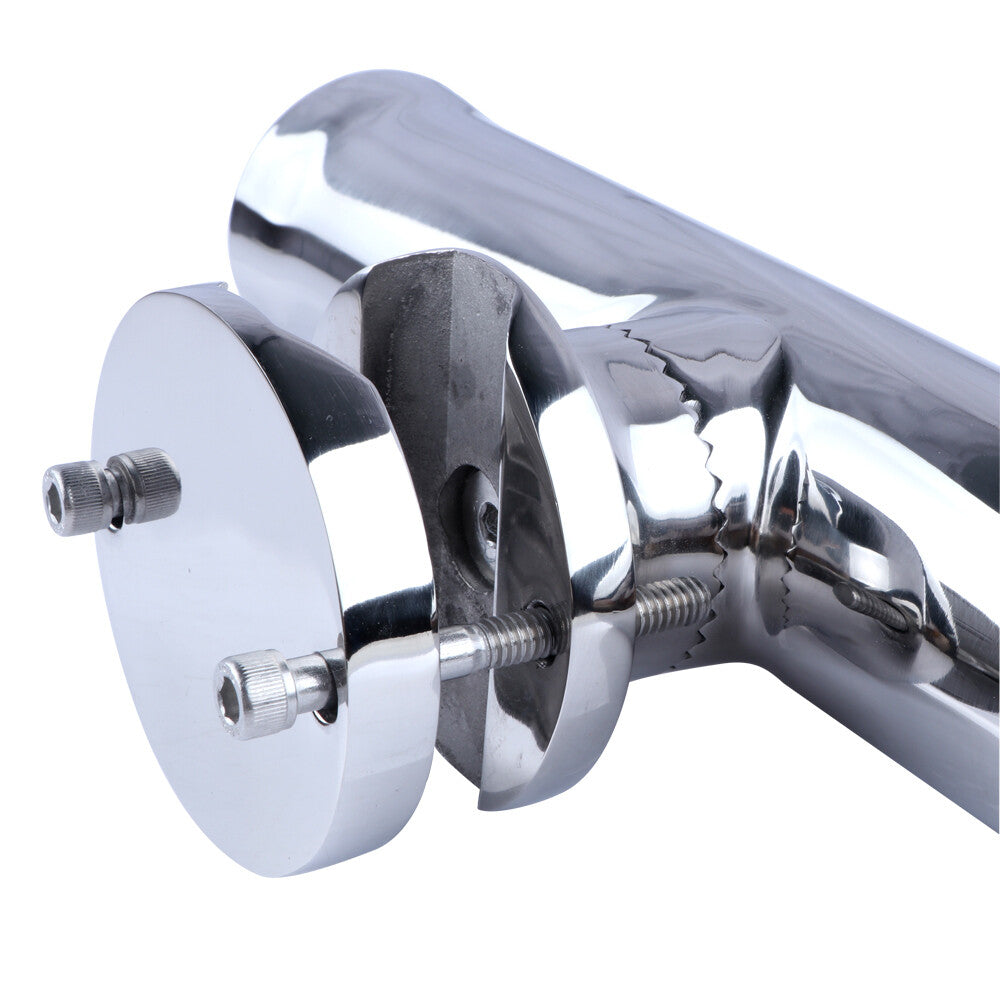 Marine Fishing Rod Holder Stainless Steel Clamp-On 1-1/4"-2" Rod Rack