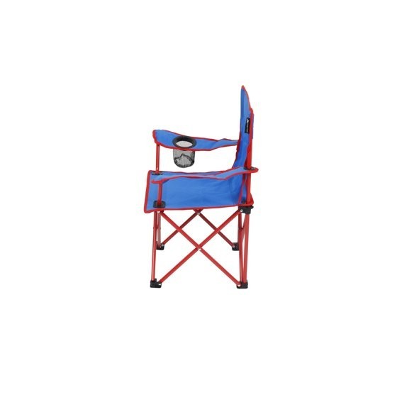 Kids Camping Chair with Cupholder - Blue, Portable Folding Outdoor Seat