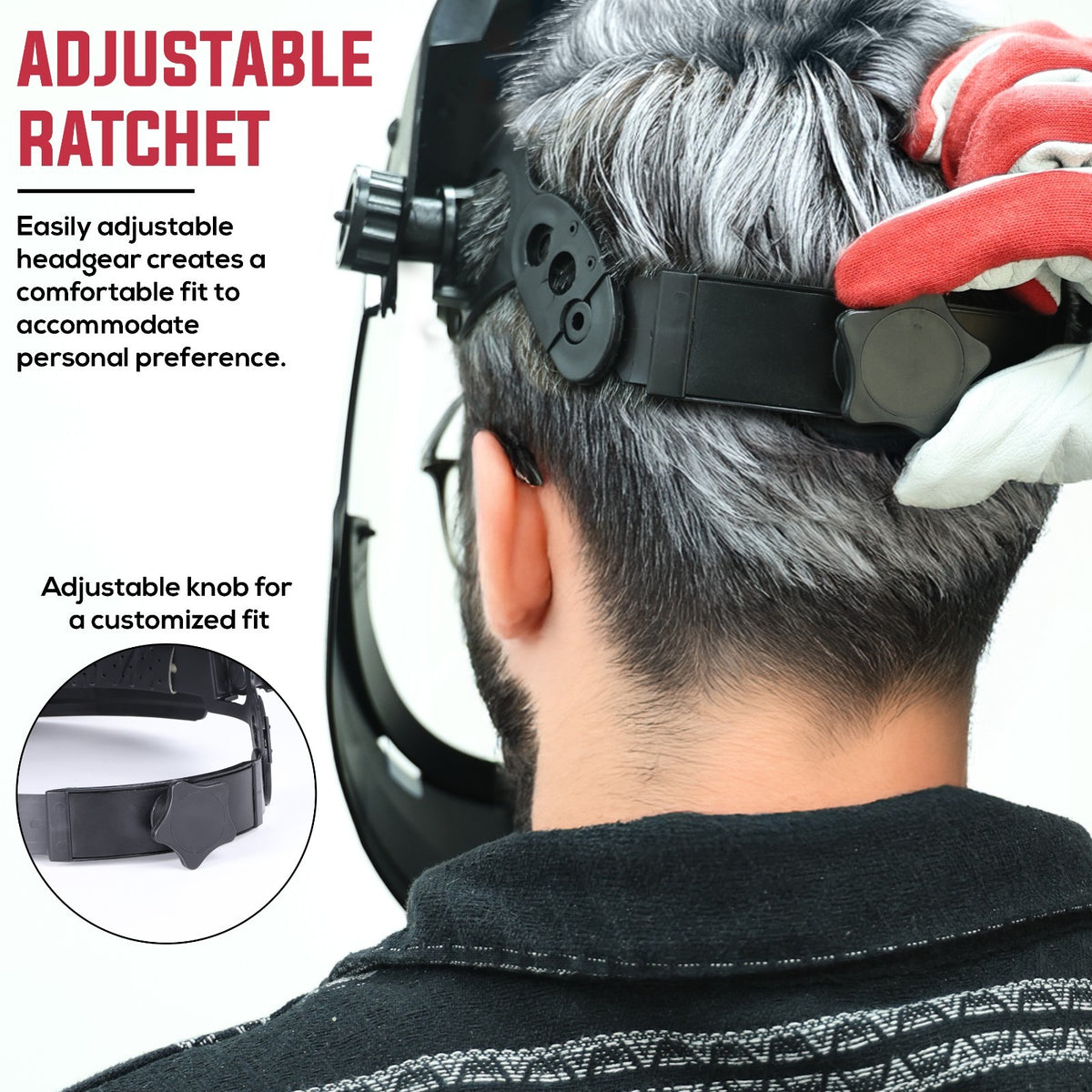 Reusable Full Face Shield Safety Goggles with Adjustable Headband