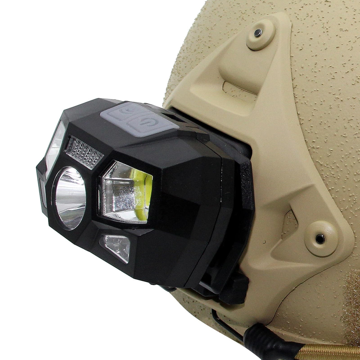 Tactical Helmet Light Flashlight 800 Lumens Hands-Free Waterproof Headlamp