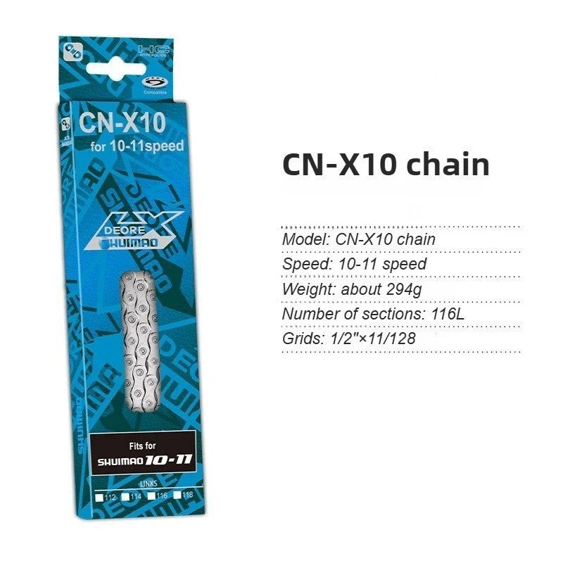 Universal Bike Chain for 6-12 Speed MTB Road Hybrid Bikes - High Strength Steel