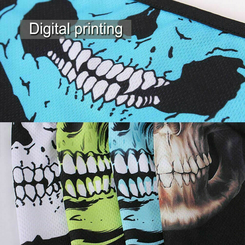 Unisex Skull Ski Mask Balaclava Ghost Bandana Full Face Mask for Outdoor Activities