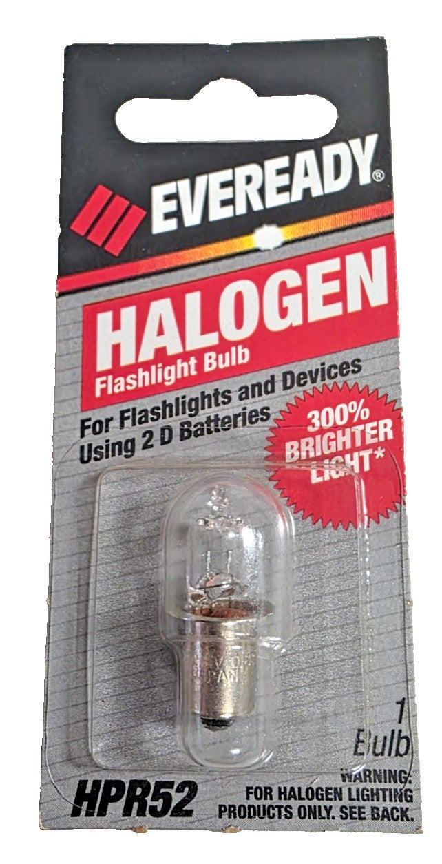 Halogen Flashlight Bulb for 2D Batteries - High-Intensity Replacement