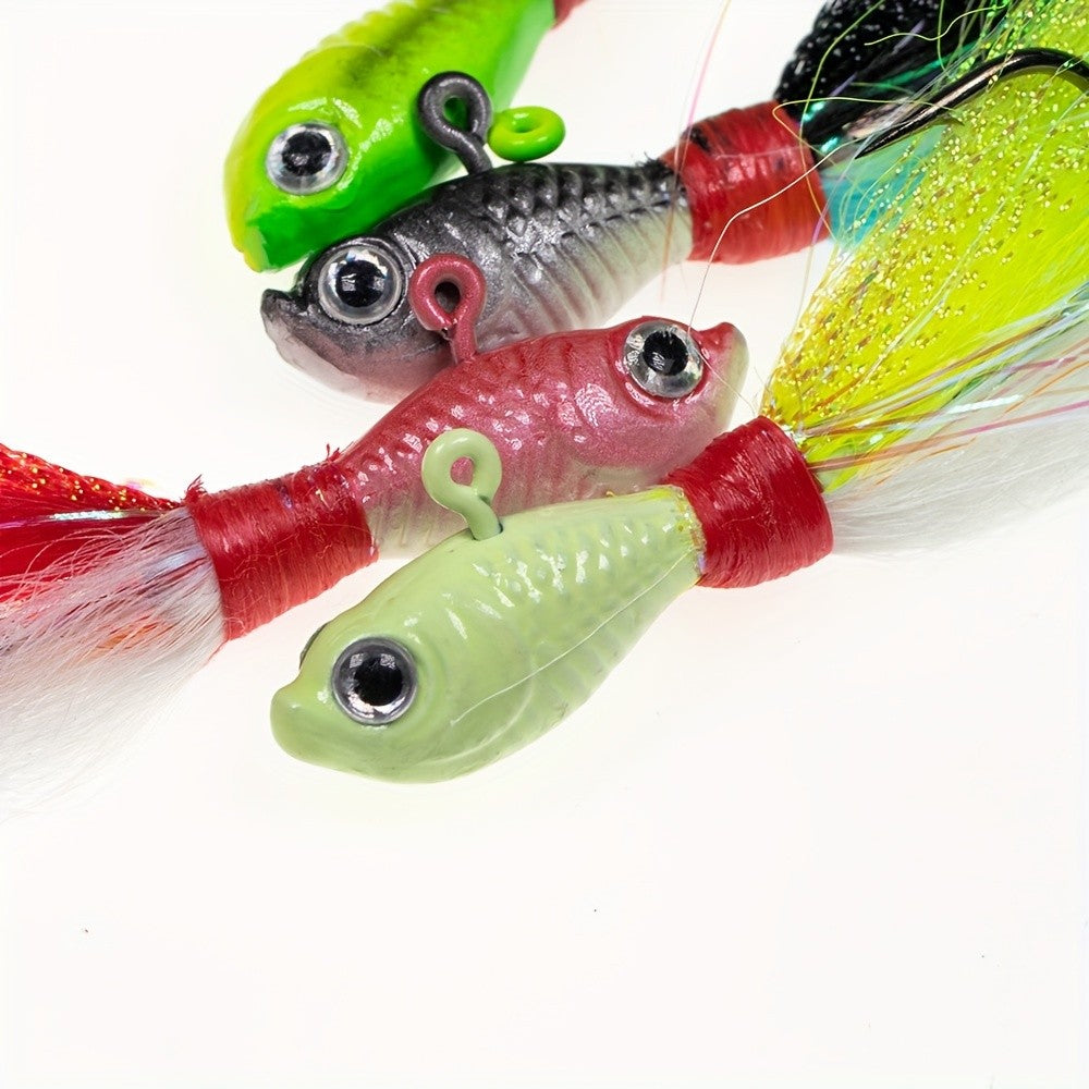 5pcs Realistic Deer Hair Fishing Lures 28g Casting Sea Fishing Tackle