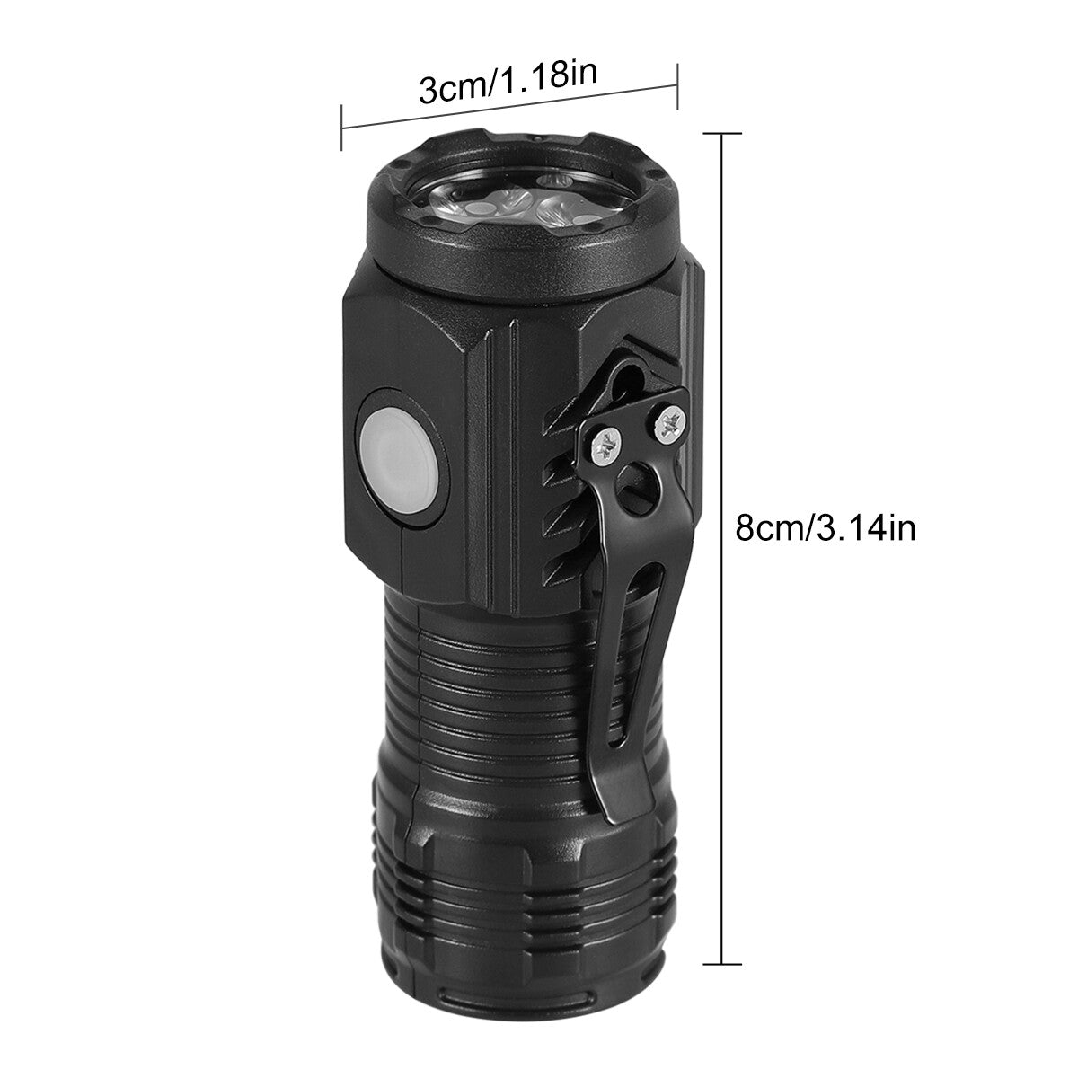 Mini Waterproof LED Flashlight Set for Outdoor Camping Travel