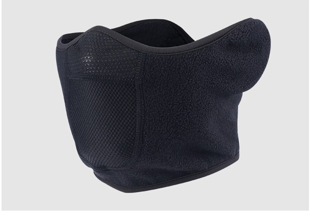 Unisex Winter Half Ski Mask with Ear Warmer, Windproof Fleece Face Cover