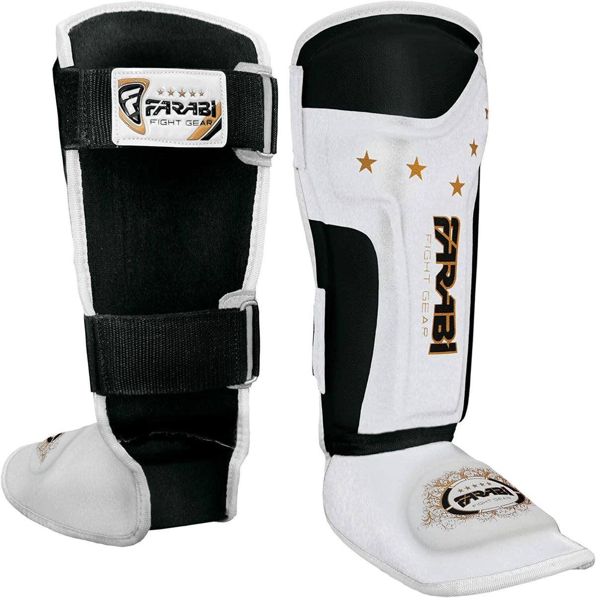 Kids Boxing Shin Guards with Gel Padding - Junior Training Protective Gear