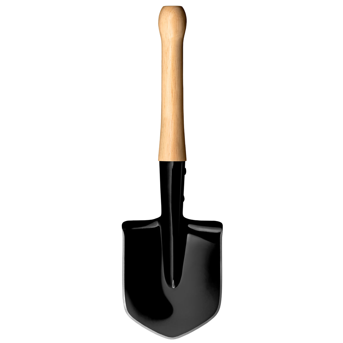 Outdoor Tactical Shovel - Medium Carbon Steel, 19.68in Black Multi-Use Tool