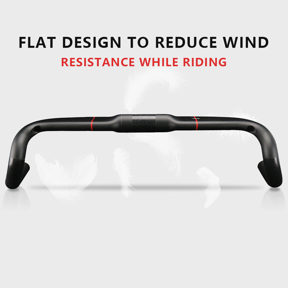Carbon Drop Handlebar for Road Bike 31.8mm Inner Routing Racing Bike Bar