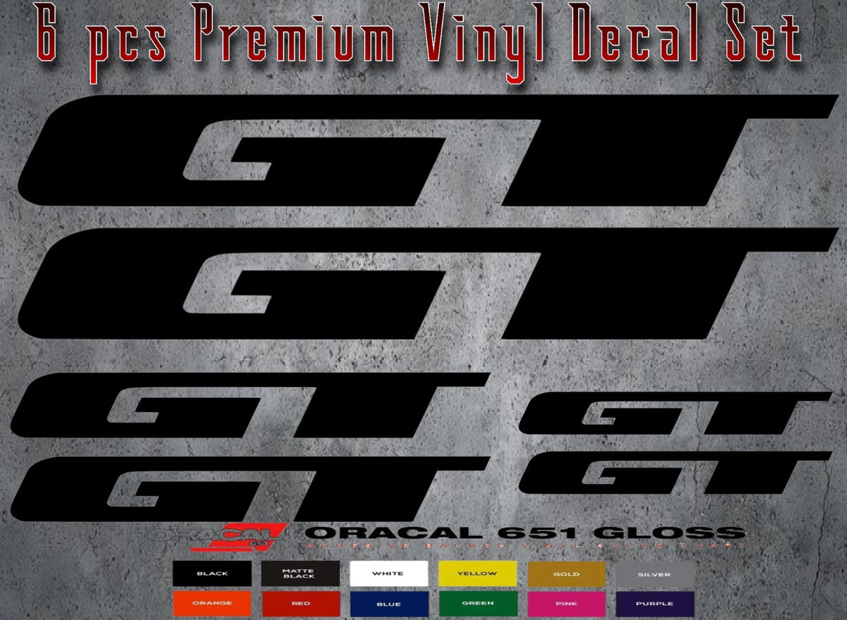 Bicycle Stickers Decal Set for MTB & Road Bikes - Multiple Colors Vinyl