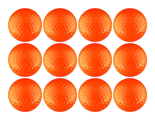 Colored Golf Balls 12-Pack for Recreational Play and Events