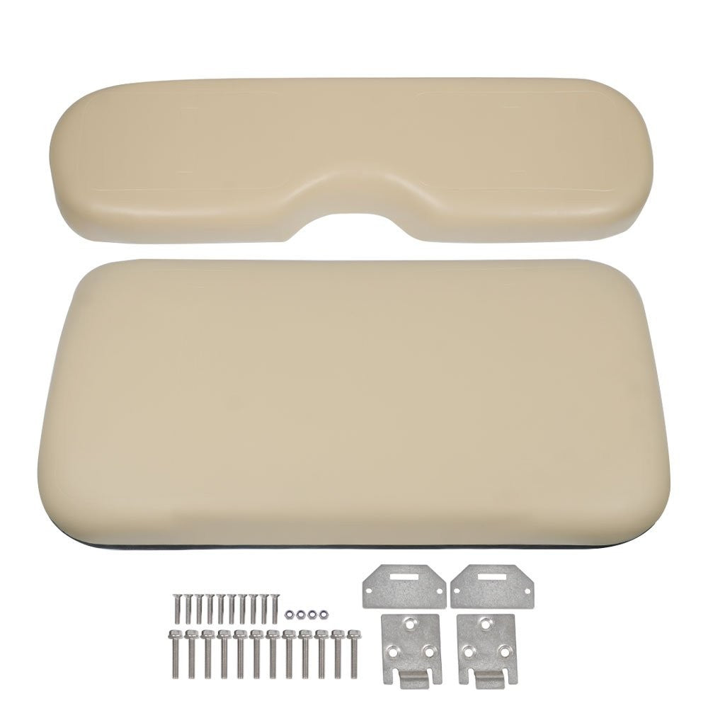 Golf Cart Seat Cushions for EZGO TXT Medalist 1993-2013 Front & Back Set with Hardware