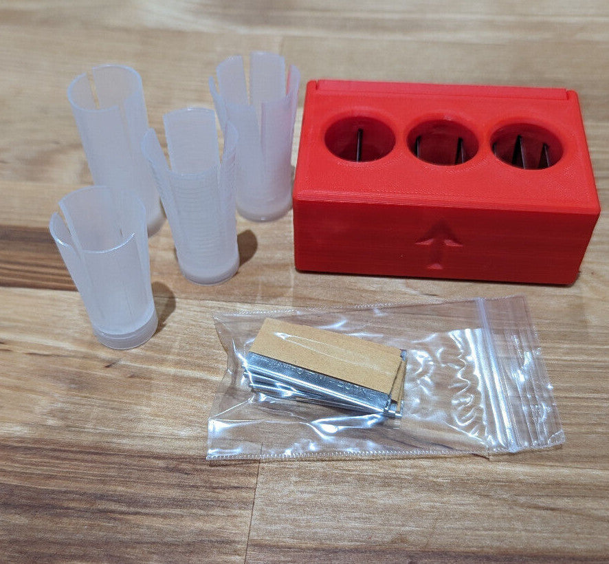 Wad Splitter with Extra Blades - Multi-Blade Slitter for Leather and Fabric