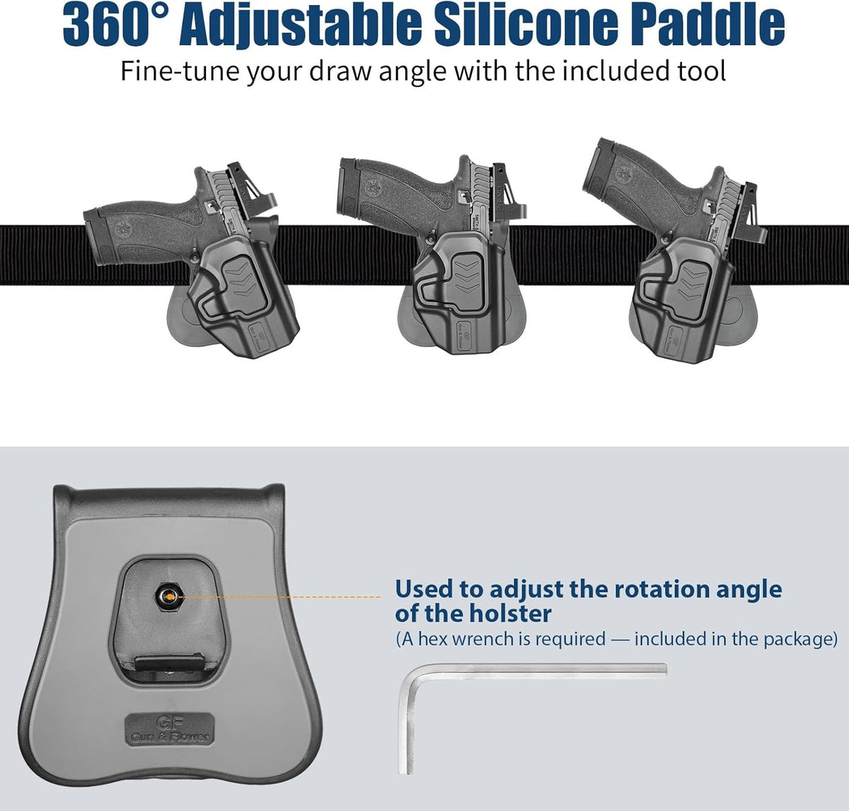 Level II OWB Holster for Smith & Wesson Bodyguard 2.0 - Right Hand, Adjustable Retention