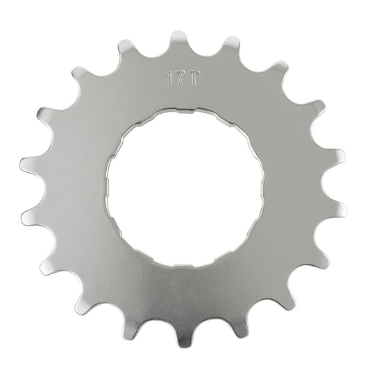 17T Nickel Plated Flat Sprocket for Bike Gear Hubs - 3/32" Chain Compatibility