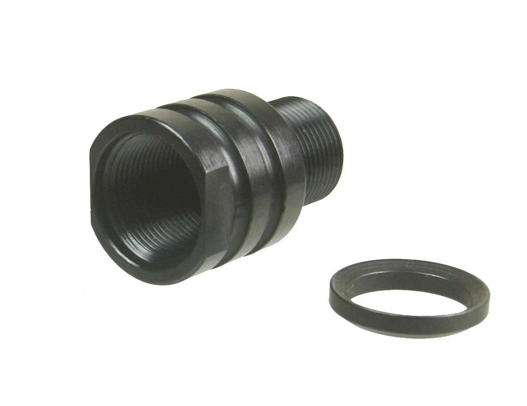 Steel Thread Adapter 11/16x24 to 5/8x24 TPI for Caliber Accessories