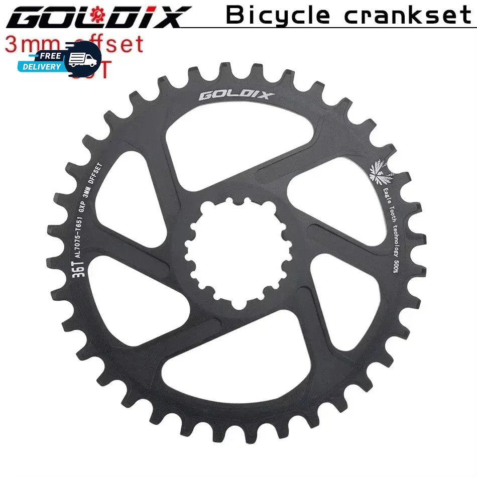 MTB Chainring 30T-38T Direct Mount 3 Bolt Offset 0-6mm for 9-12 Speed Bikes
