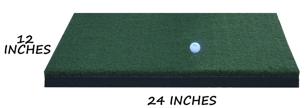 12 x 24 Nylon Golf Practice Mat - Driving Range Hitting Aid for Golfers
