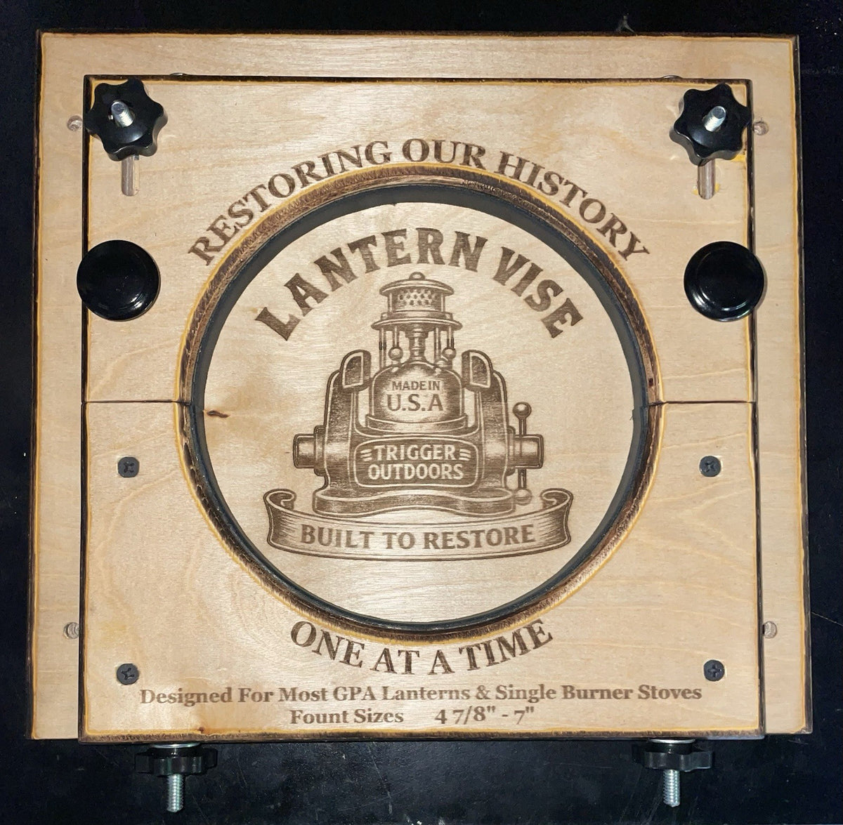 Heavy Duty Lantern and Stove Vise Clamp for Vintage Restoration