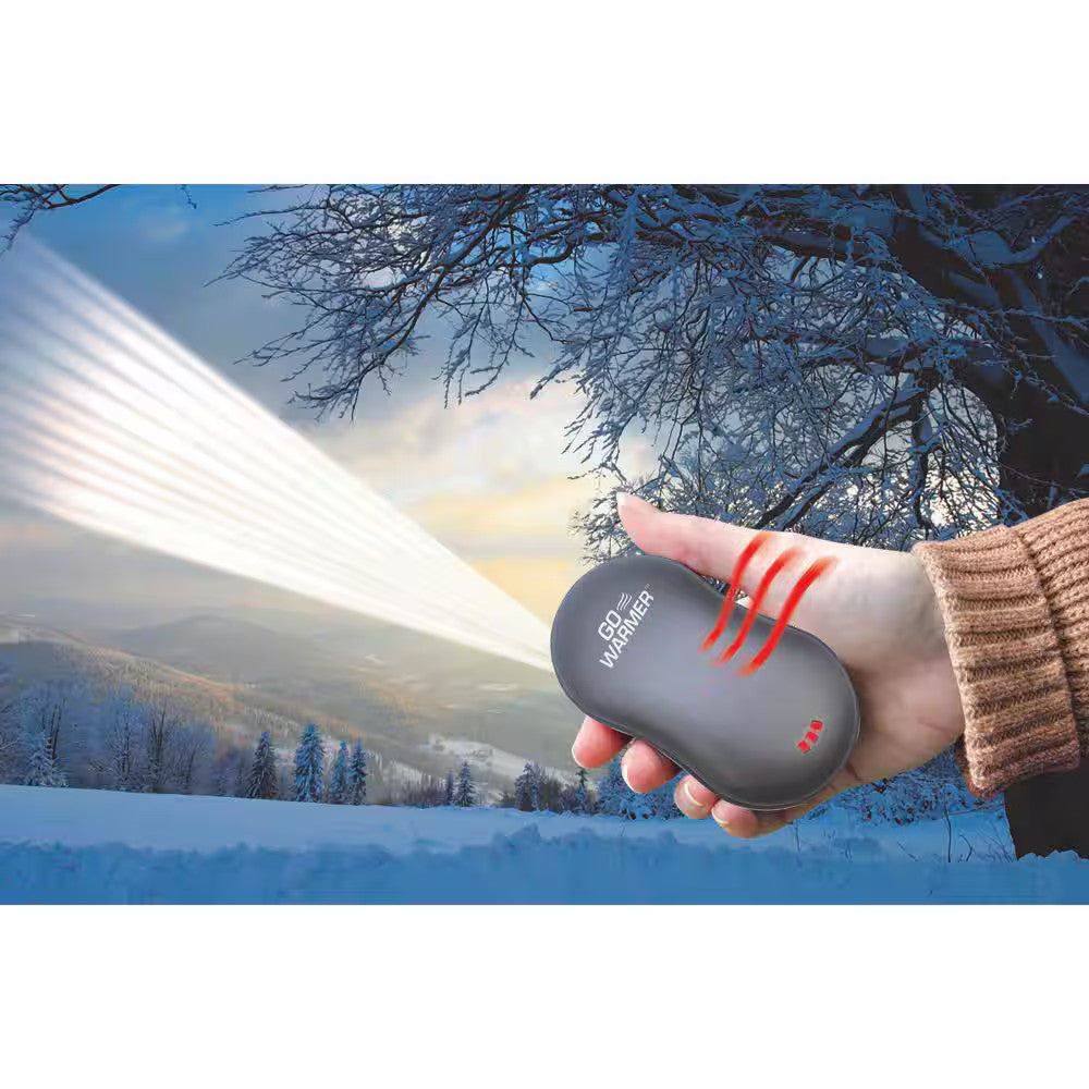 Rechargeable Hand Warmer with Flashlight 2-Pack Portable Heating Device
