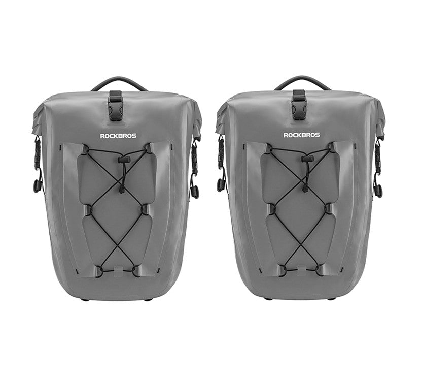 Waterproof Bike Pannier Bag 25L-32L Rear Rack Trunk Storage Cycling Bag