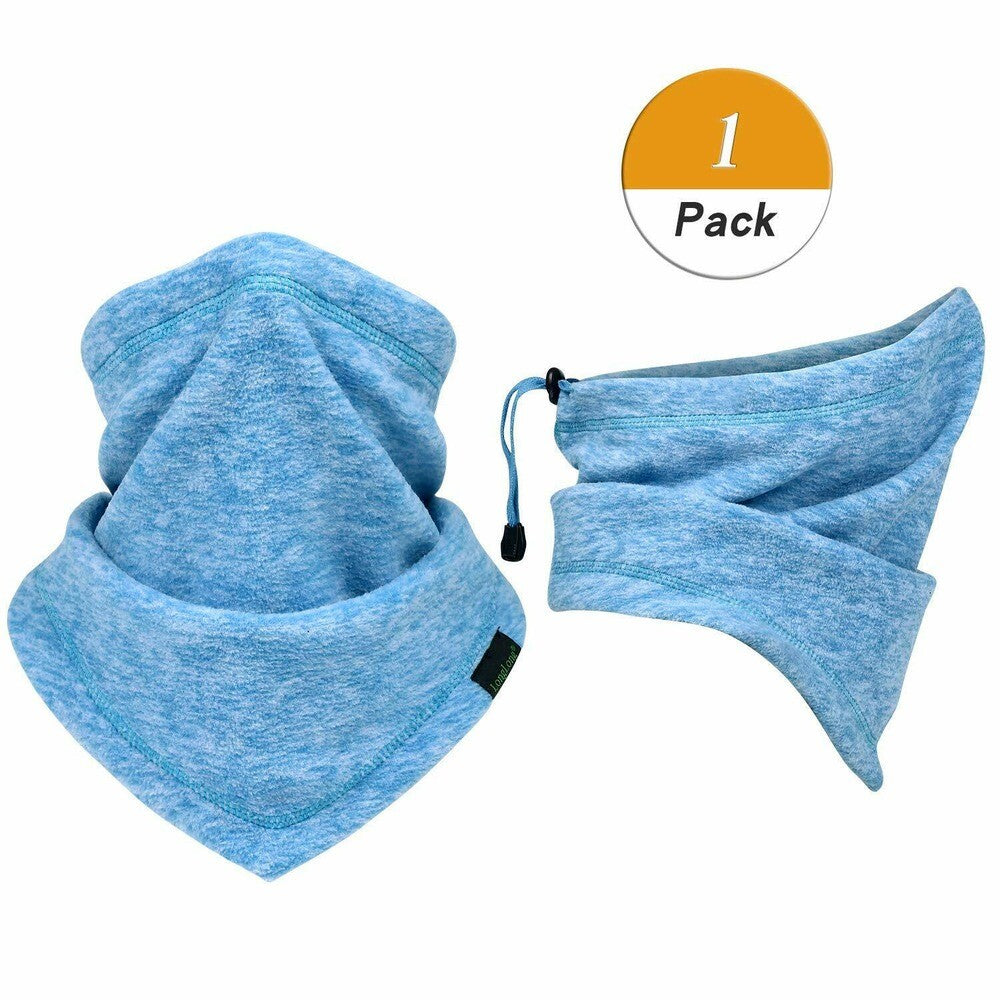Winter Neck Gaiter Face Mask - Windproof Fleece Scarf for Cold Weather