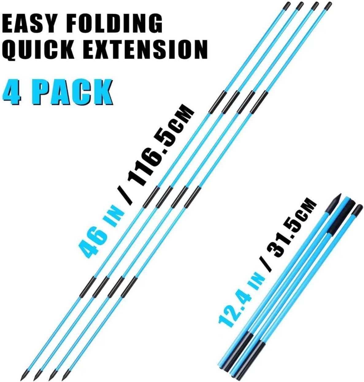 Golf Alignment Sticks Set - Improve Swing Accuracy & Posture Training Aids