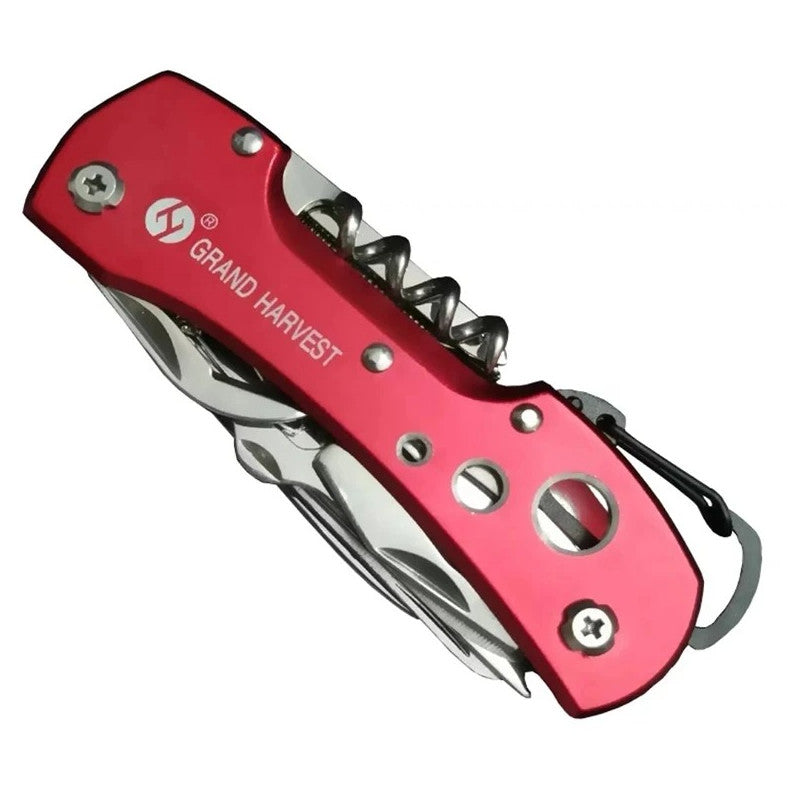 11-in-1 Multitool Folding Knife Compact Survival Pocket Tool for Outdoor Camping