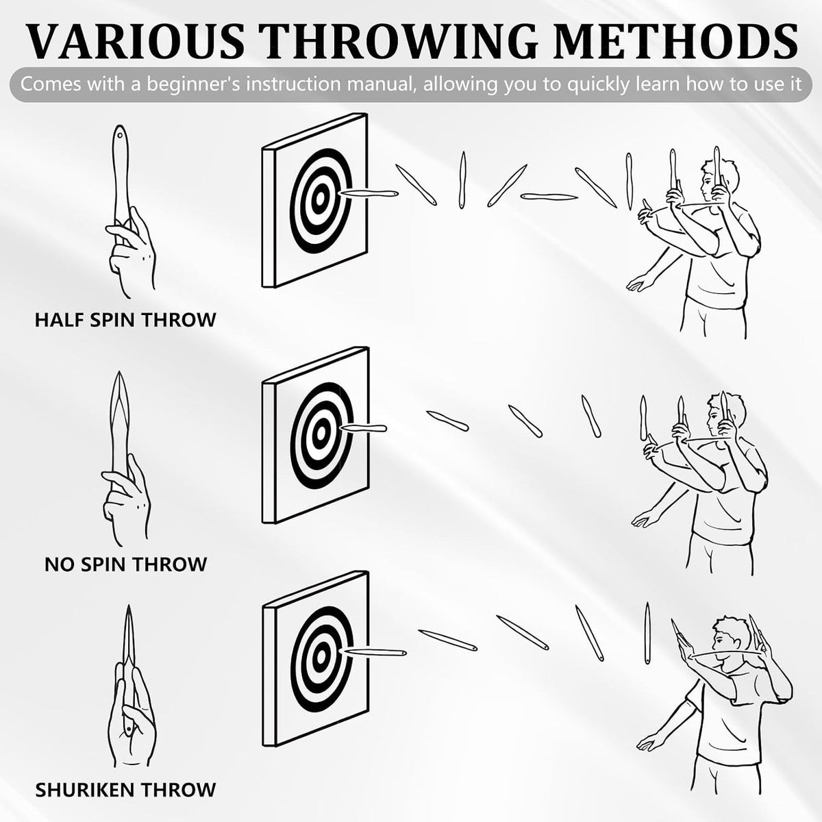 Stainless Steel Throwing Set for Sport and Training - Durable and Balanced